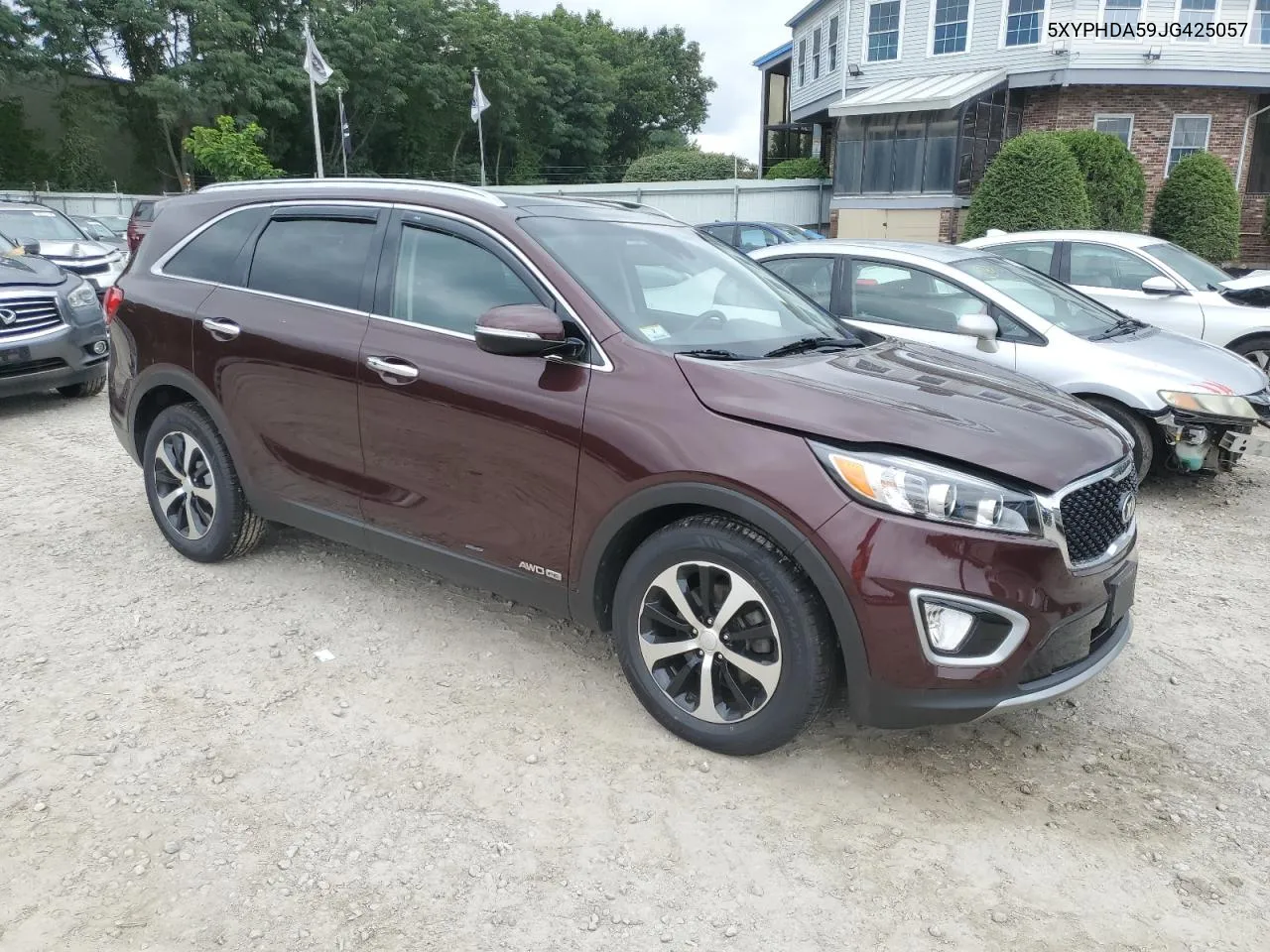 2018 Kia Sorento Ex VIN: 5XYPHDA59JG425057 Lot: 63727444