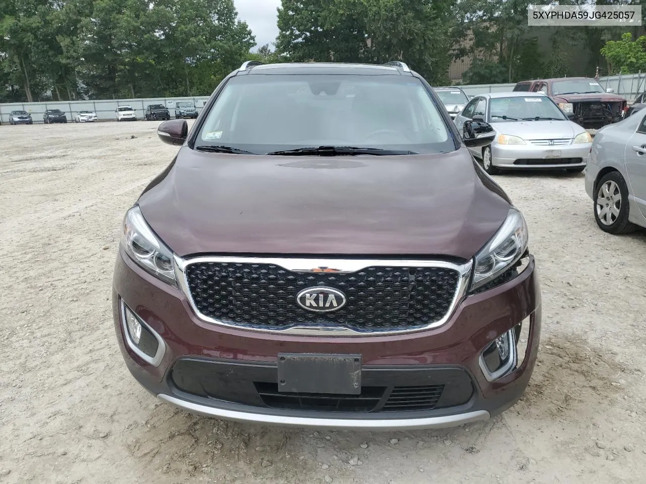 2018 Kia Sorento Ex VIN: 5XYPHDA59JG425057 Lot: 63727444