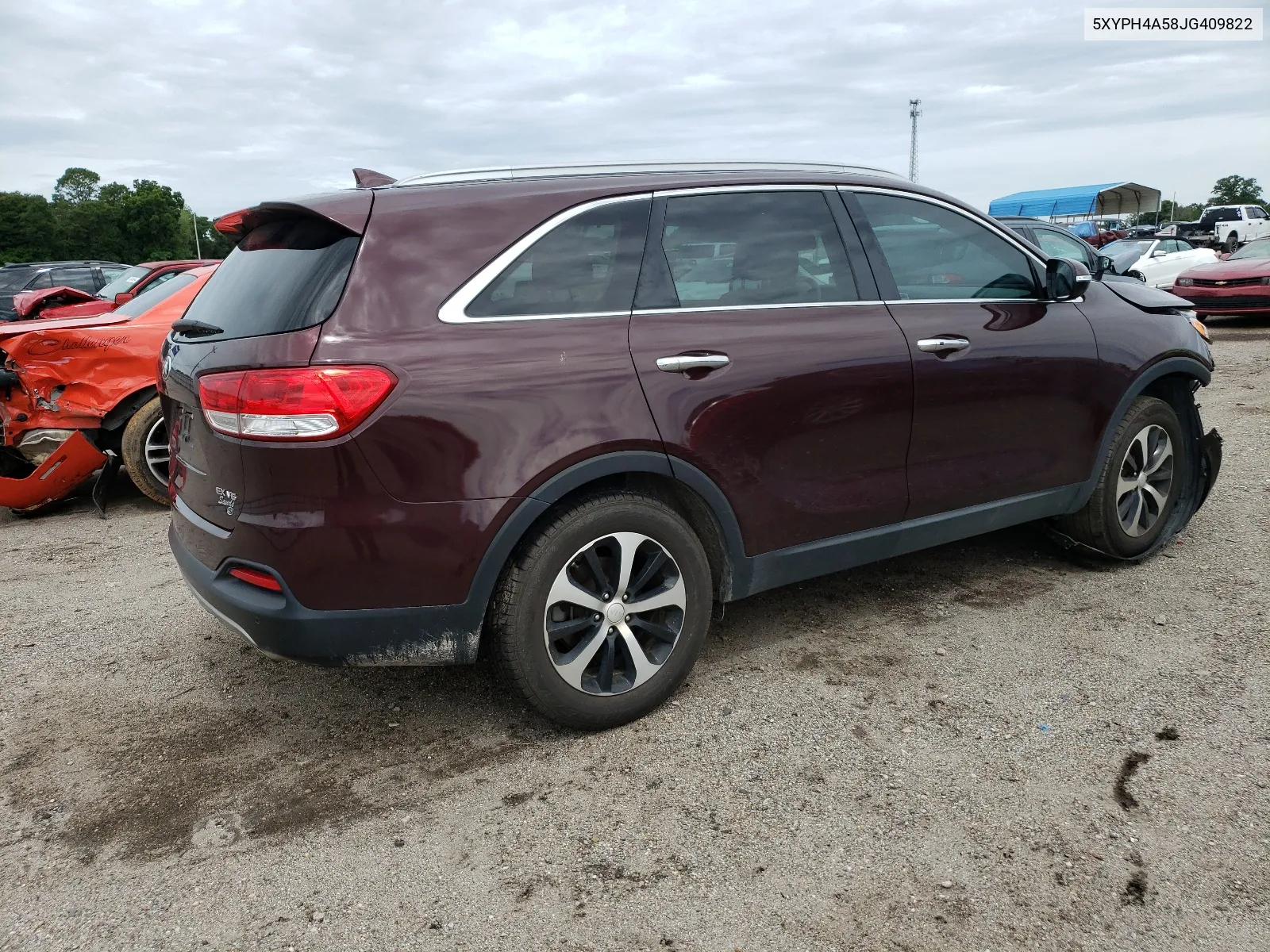 2018 Kia Sorento Ex VIN: 5XYPH4A58JG409822 Lot: 63837754