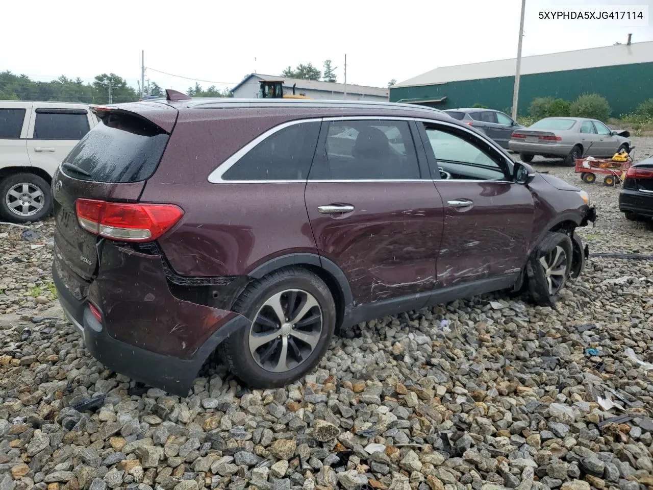 2018 Kia Sorento Ex VIN: 5XYPHDA5XJG417114 Lot: 64348464