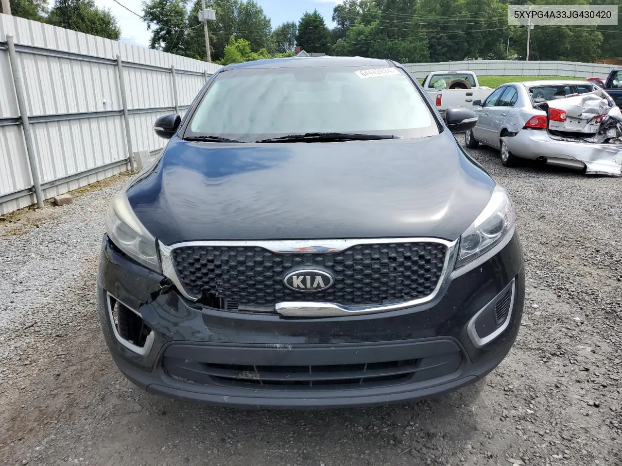 2018 Kia Sorento Lx VIN: 5XYPG4A33JG430420 Lot: 64442824