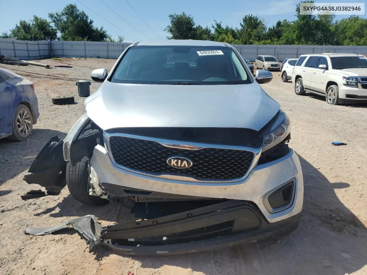 5XYPG4A38JG382946 2018 Kia Sorento Lx