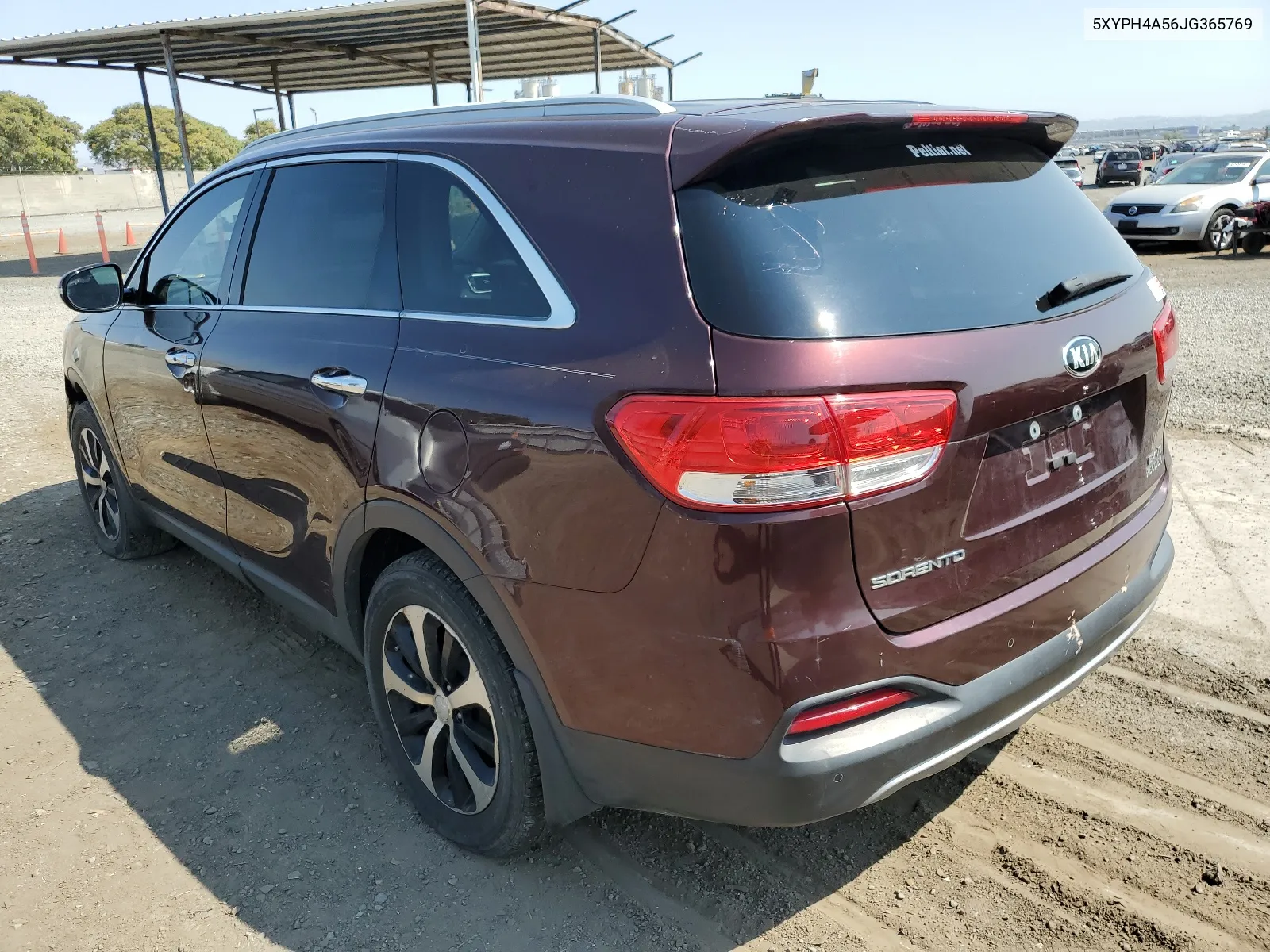 2018 Kia Sorento Ex VIN: 5XYPH4A56JG365769 Lot: 65015824