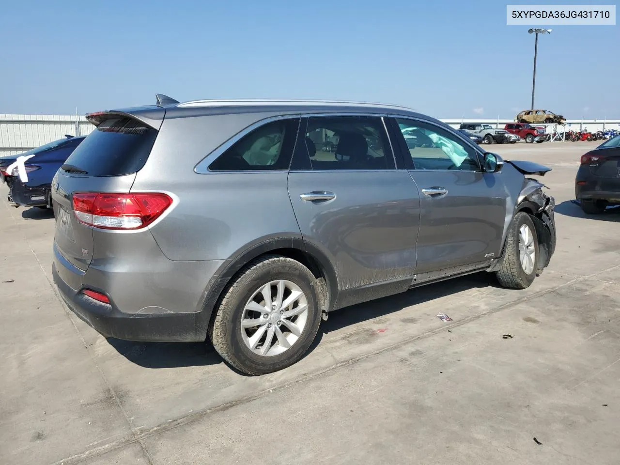 2018 Kia Sorento Lx VIN: 5XYPGDA36JG431710 Lot: 65613724