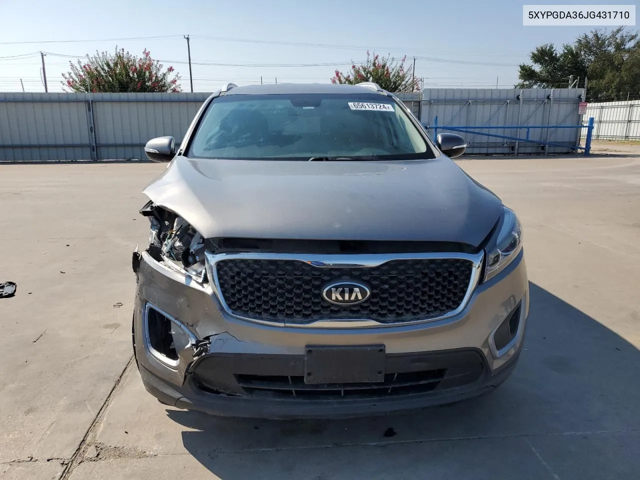 2018 Kia Sorento Lx VIN: 5XYPGDA36JG431710 Lot: 65613724