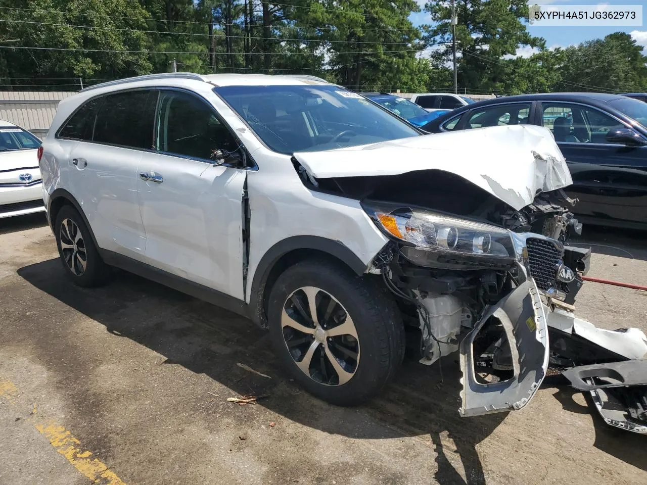 2018 Kia Sorento Ex VIN: 5XYPH4A51JG362973 Lot: 65815164