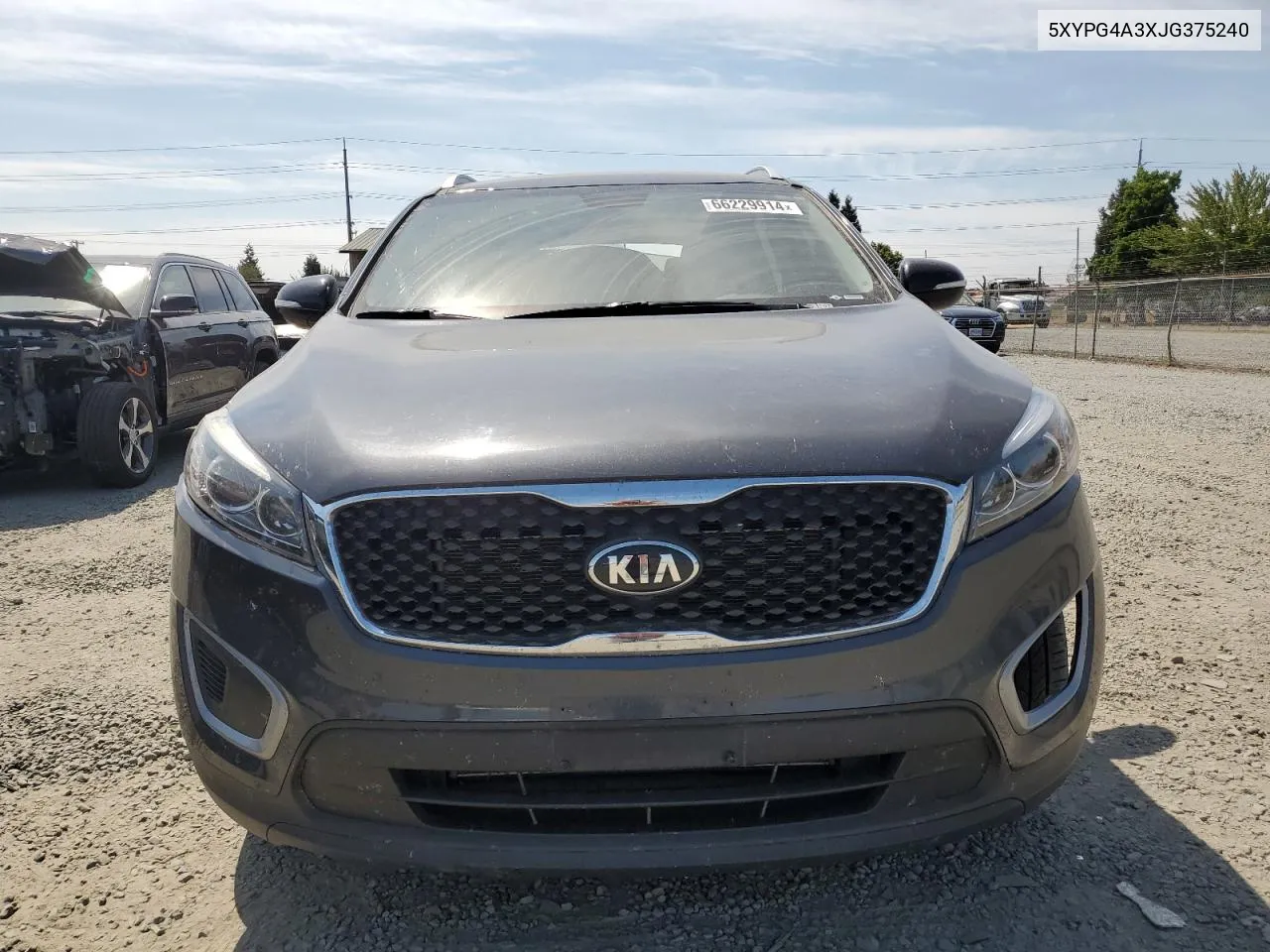 2018 Kia Sorento Lx VIN: 5XYPG4A3XJG375240 Lot: 66229914