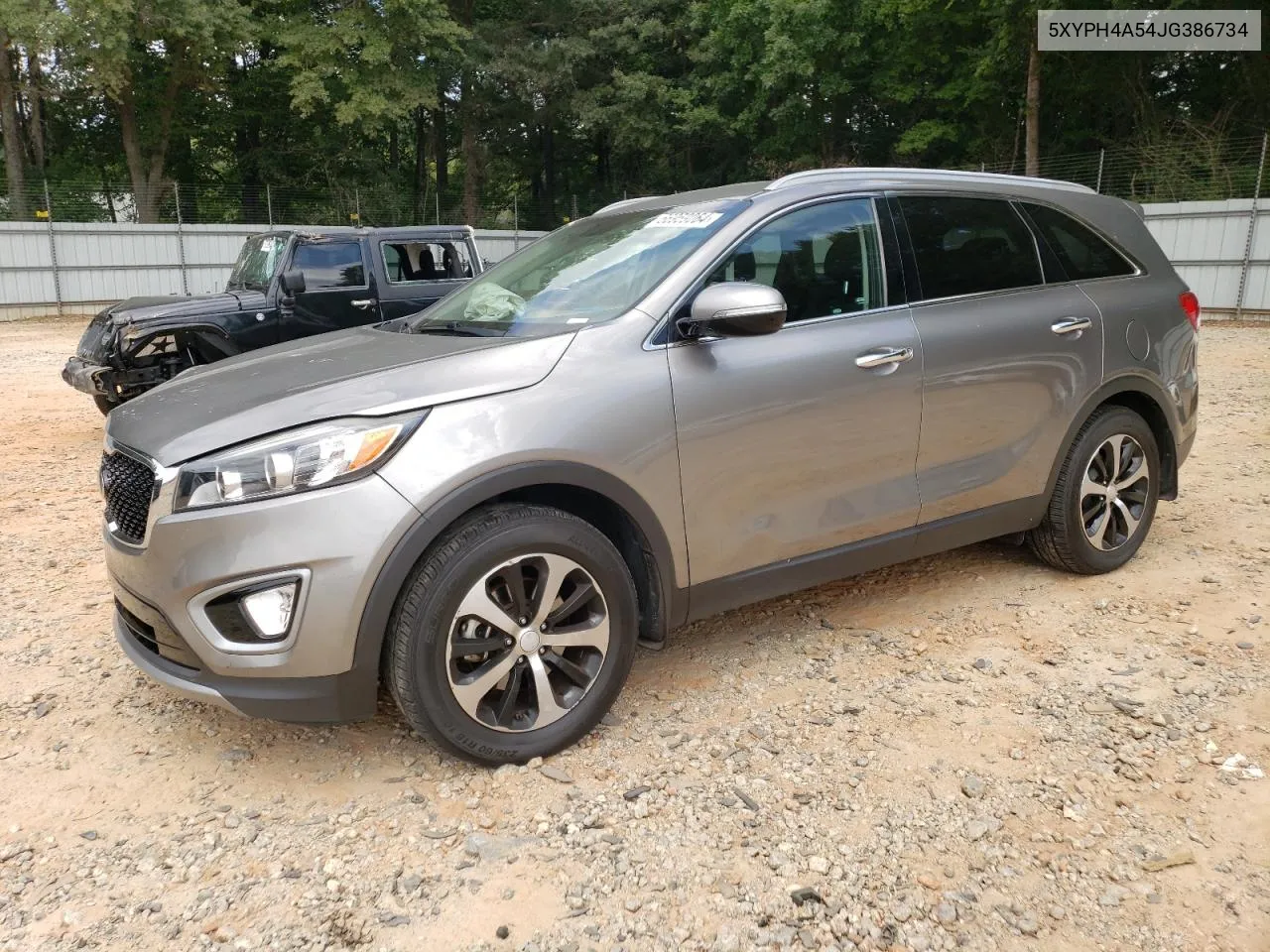 2018 Kia Sorento Ex VIN: 5XYPH4A54JG386734 Lot: 66959064