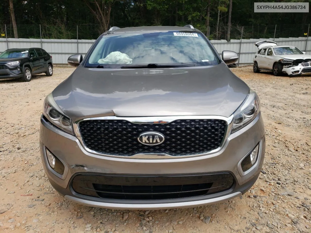 2018 Kia Sorento Ex VIN: 5XYPH4A54JG386734 Lot: 66959064