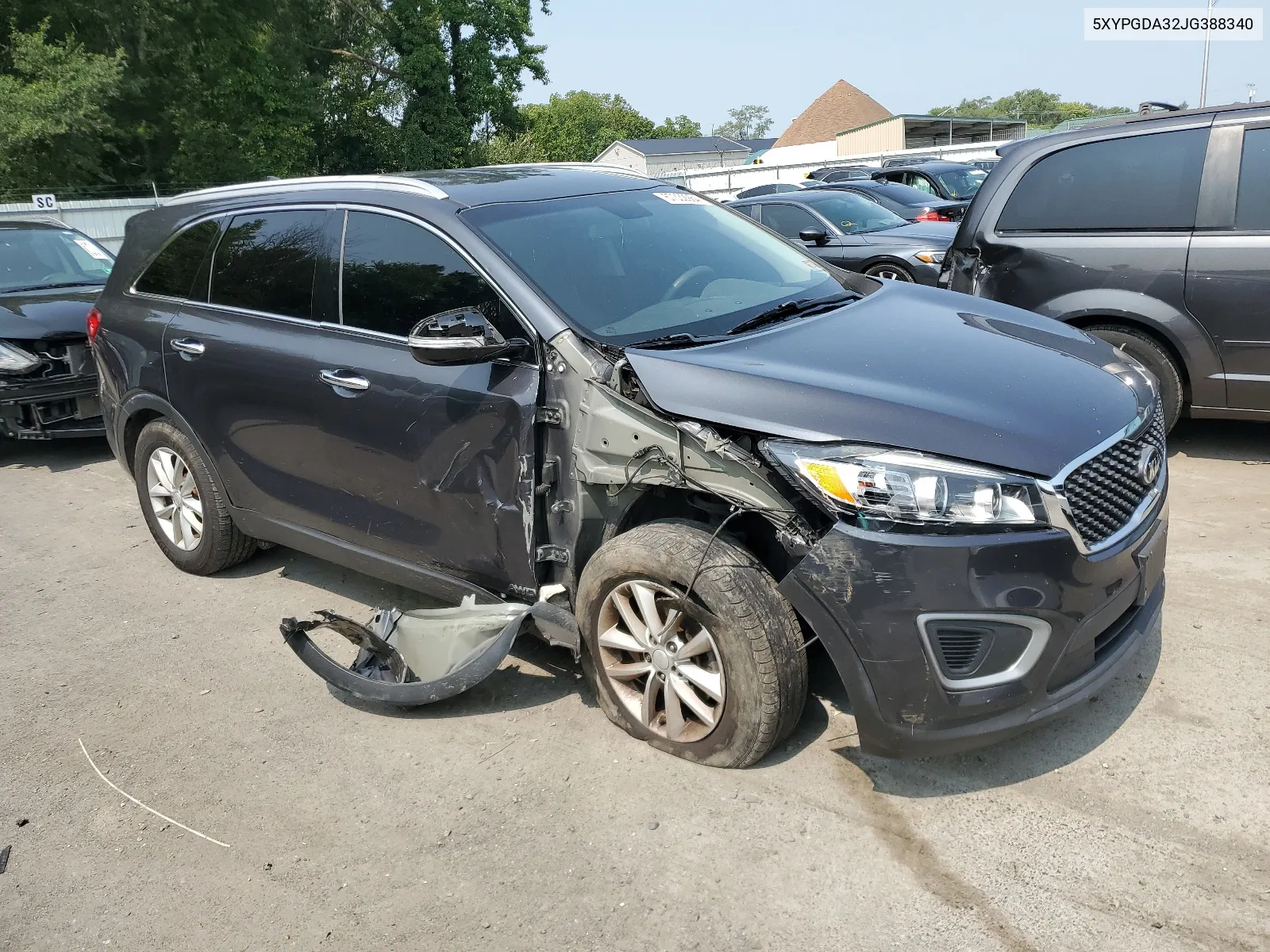 2018 Kia Sorento Lx VIN: 5XYPGDA32JG388340 Lot: 67332984