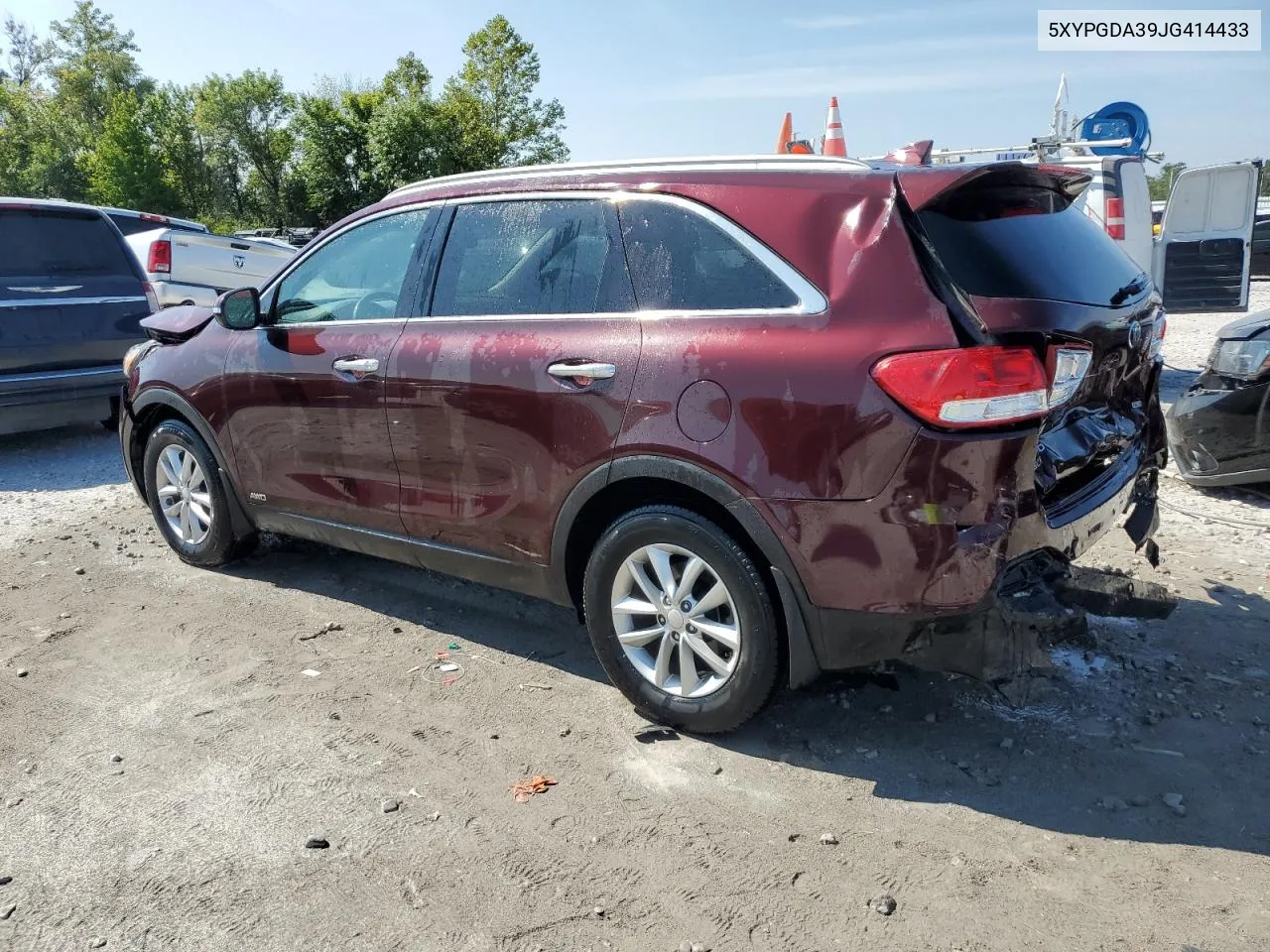 2018 Kia Sorento Lx VIN: 5XYPGDA39JG414433 Lot: 68522044