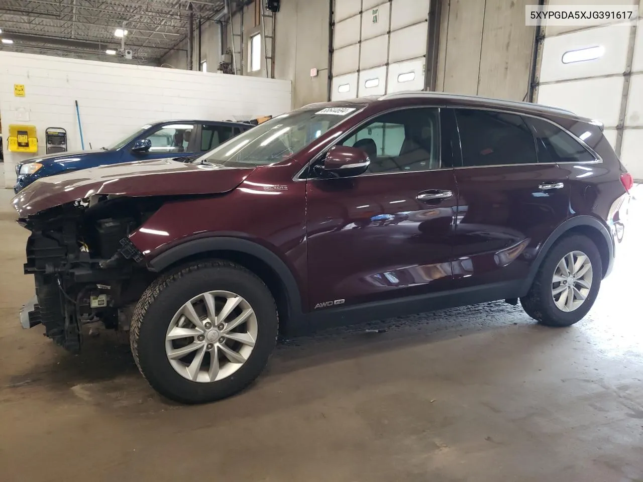 2018 Kia Sorento Lx VIN: 5XYPGDA5XJG391617 Lot: 68644694