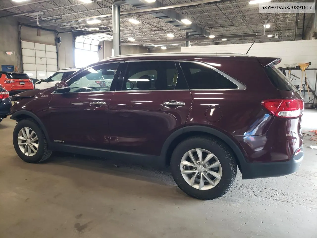 2018 Kia Sorento Lx VIN: 5XYPGDA5XJG391617 Lot: 68644694