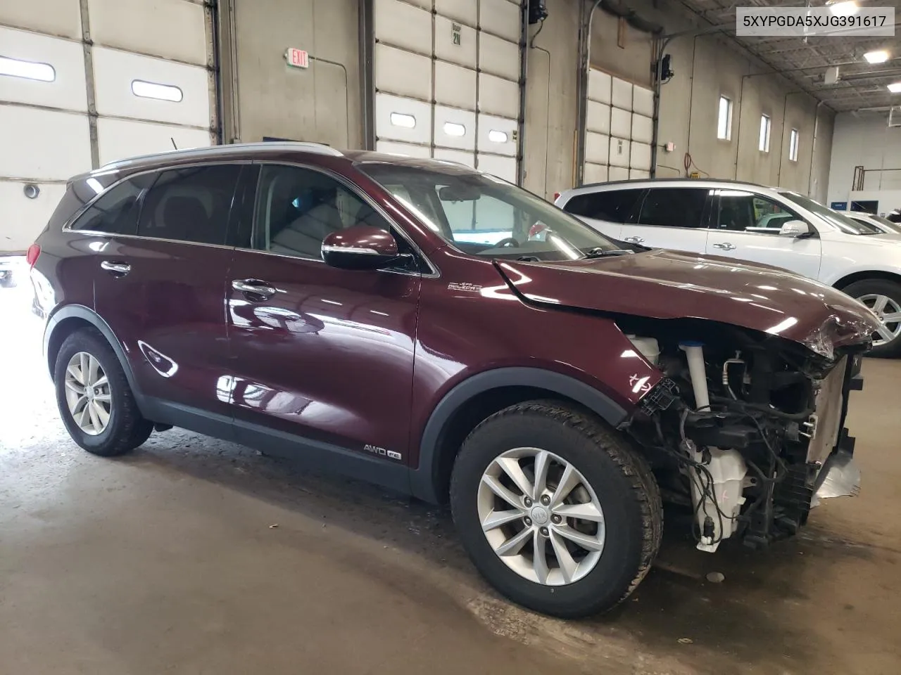 2018 Kia Sorento Lx VIN: 5XYPGDA5XJG391617 Lot: 68644694