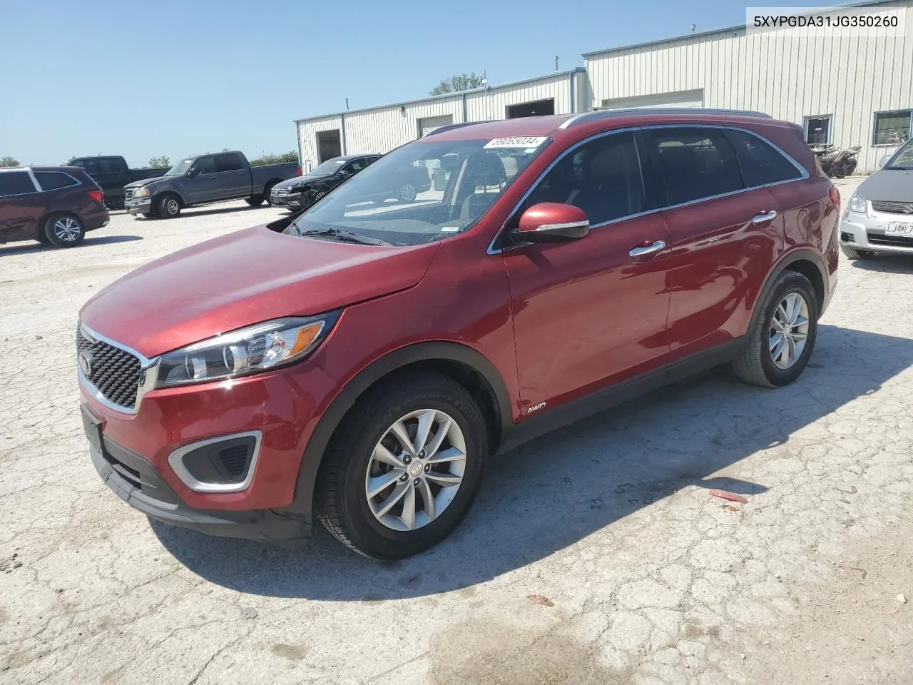 2018 Kia Sorento Lx VIN: 5XYPGDA31JG350260 Lot: 69065034