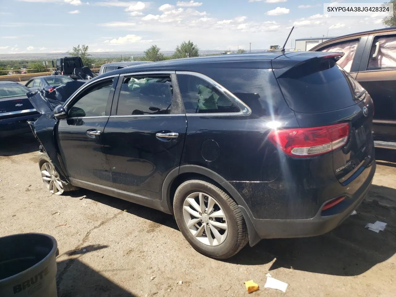 2018 Kia Sorento Lx VIN: 5XYPG4A38JG428324 Lot: 69139574