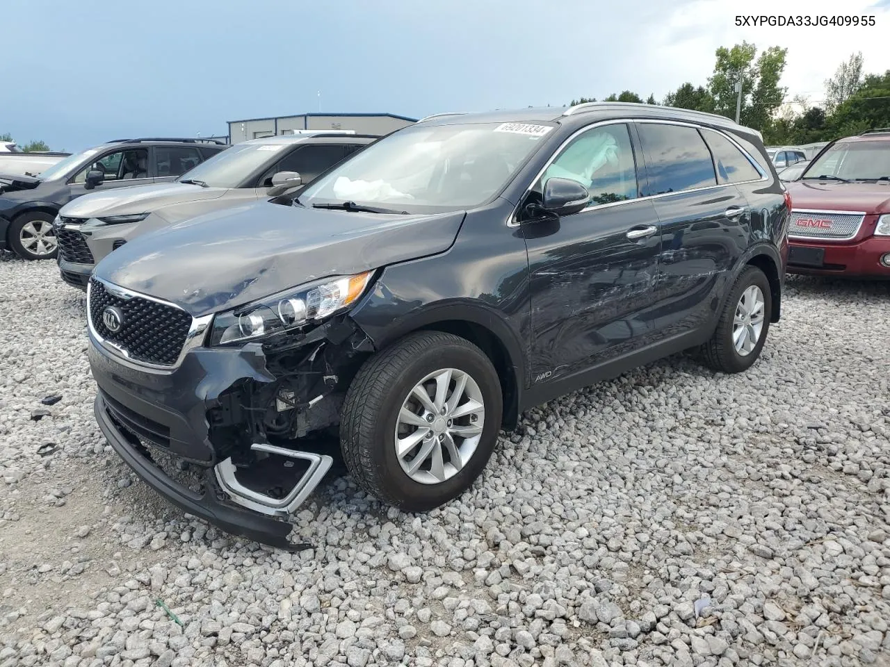 2018 Kia Sorento Lx VIN: 5XYPGDA33JG409955 Lot: 69201334