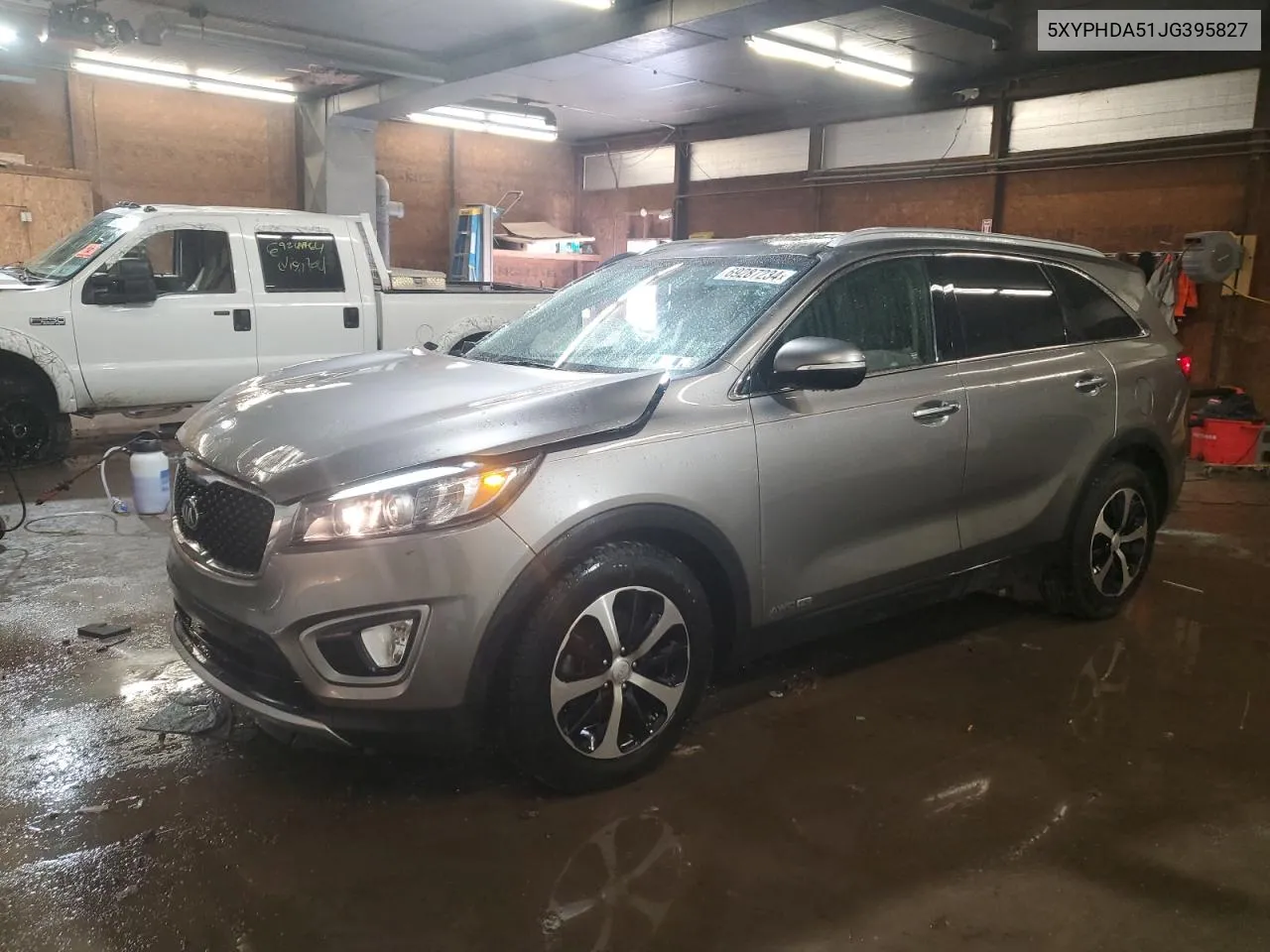 2018 Kia Sorento Ex VIN: 5XYPHDA51JG395827 Lot: 69287234