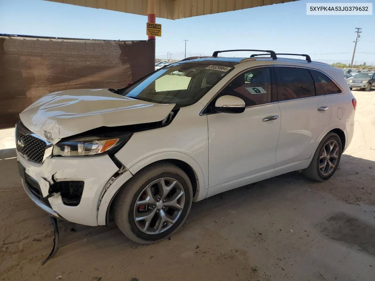 2018 Kia Sorento Sx VIN: 5XYPK4A53JG379632 Lot: 69329964