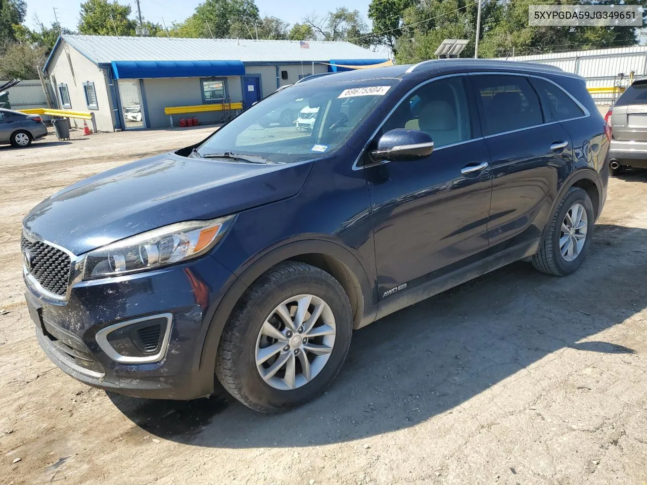 2018 Kia Sorento Lx VIN: 5XYPGDA59JG349651 Lot: 69675504