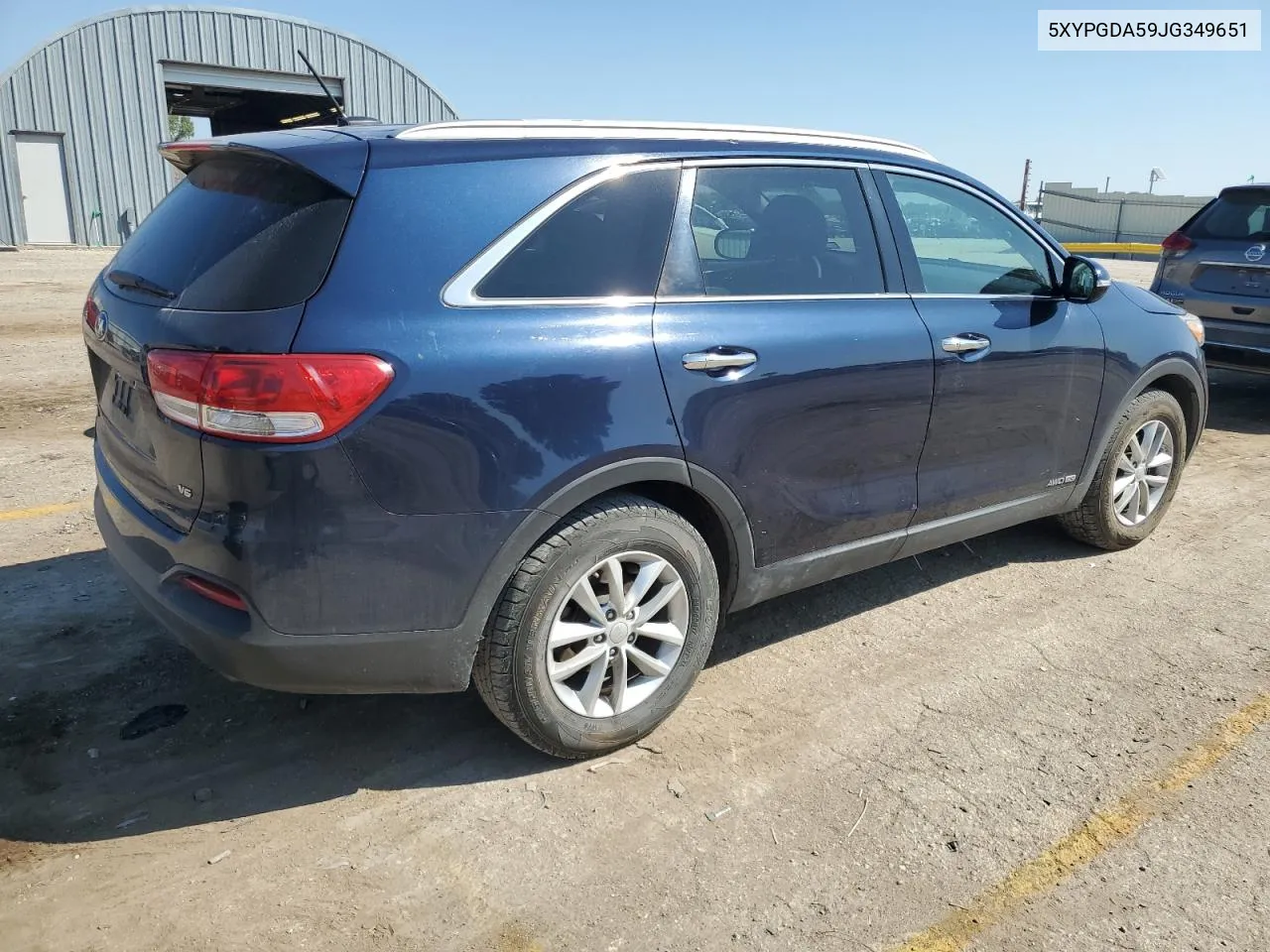 2018 Kia Sorento Lx VIN: 5XYPGDA59JG349651 Lot: 69675504