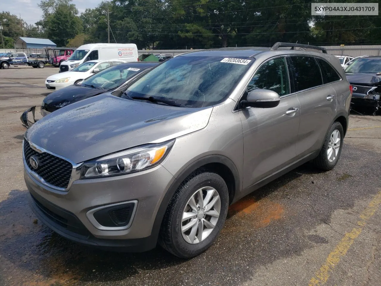 2018 Kia Sorento Lx VIN: 5XYPG4A3XJG431709 Lot: 70203634