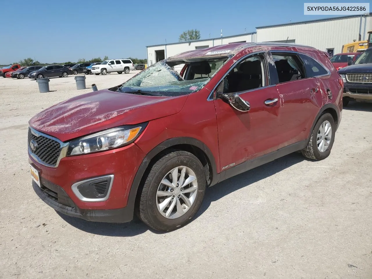 2018 Kia Sorento Lx VIN: 5XYPGDA56JG422586 Lot: 70256654