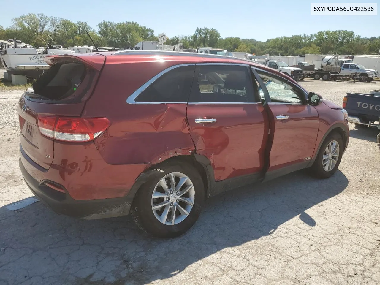 2018 Kia Sorento Lx VIN: 5XYPGDA56JG422586 Lot: 70256654