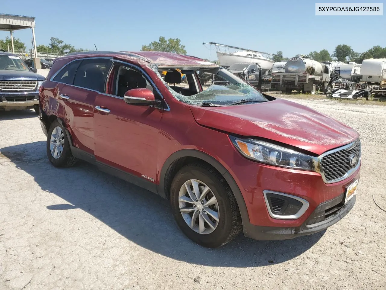 2018 Kia Sorento Lx VIN: 5XYPGDA56JG422586 Lot: 70256654