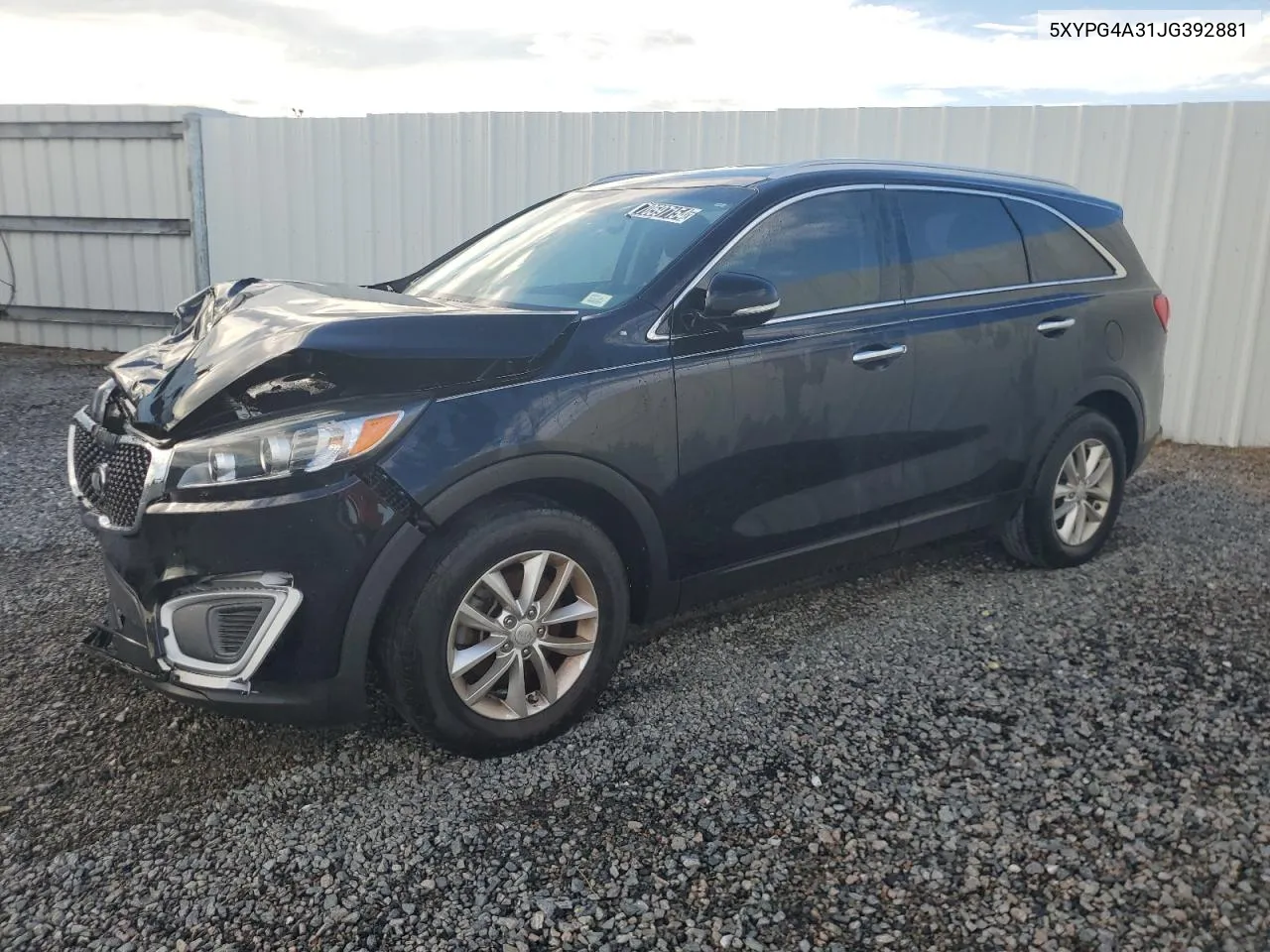 2018 Kia Sorento Lx VIN: 5XYPG4A31JG392881 Lot: 70597154