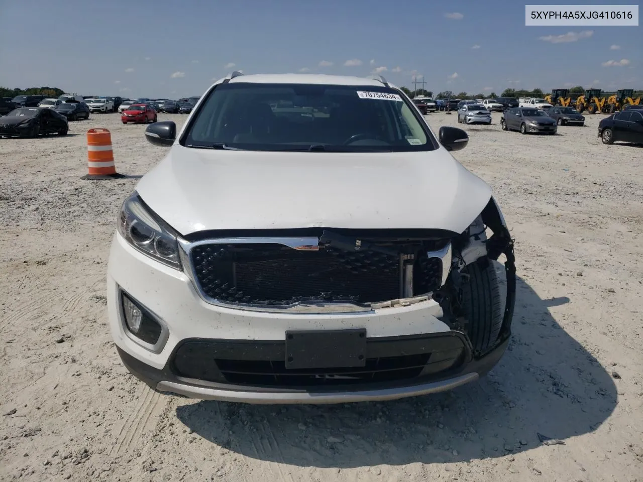 2018 Kia Sorento Ex VIN: 5XYPH4A5XJG410616 Lot: 70754634