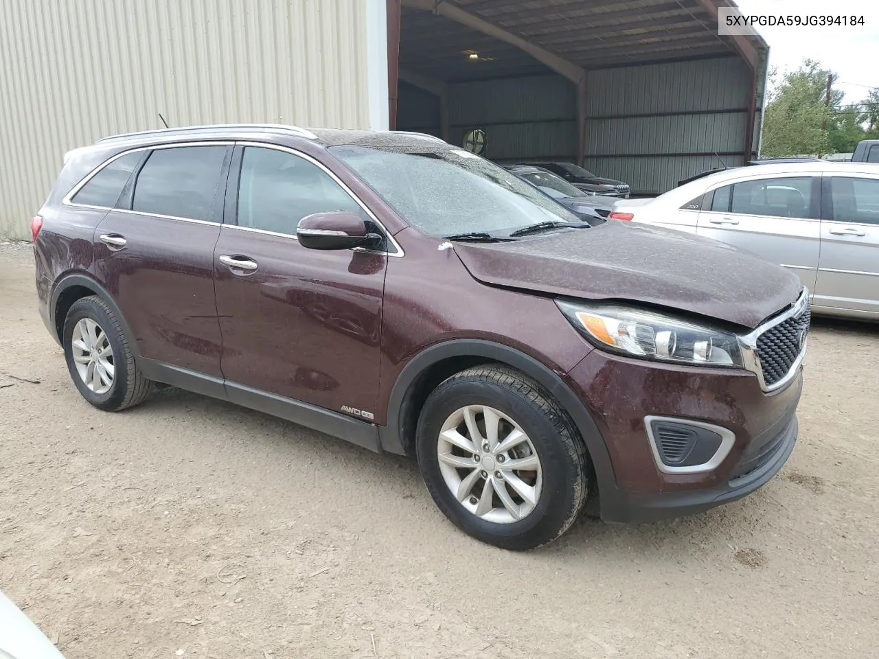 2018 Kia Sorento Lx VIN: 5XYPGDA59JG394184 Lot: 70763044