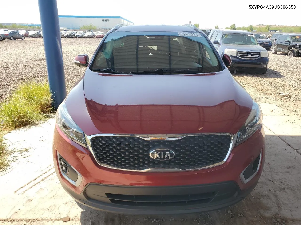 2018 Kia Sorento Lx VIN: 5XYPG4A39JG386553 Lot: 71103194