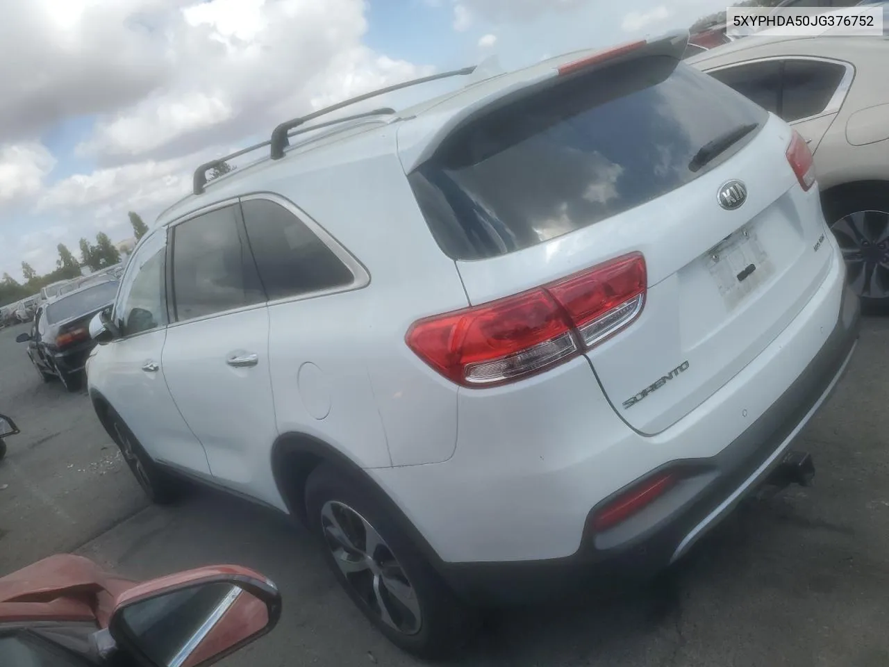 2018 Kia Sorento Ex VIN: 5XYPHDA50JG376752 Lot: 71272104