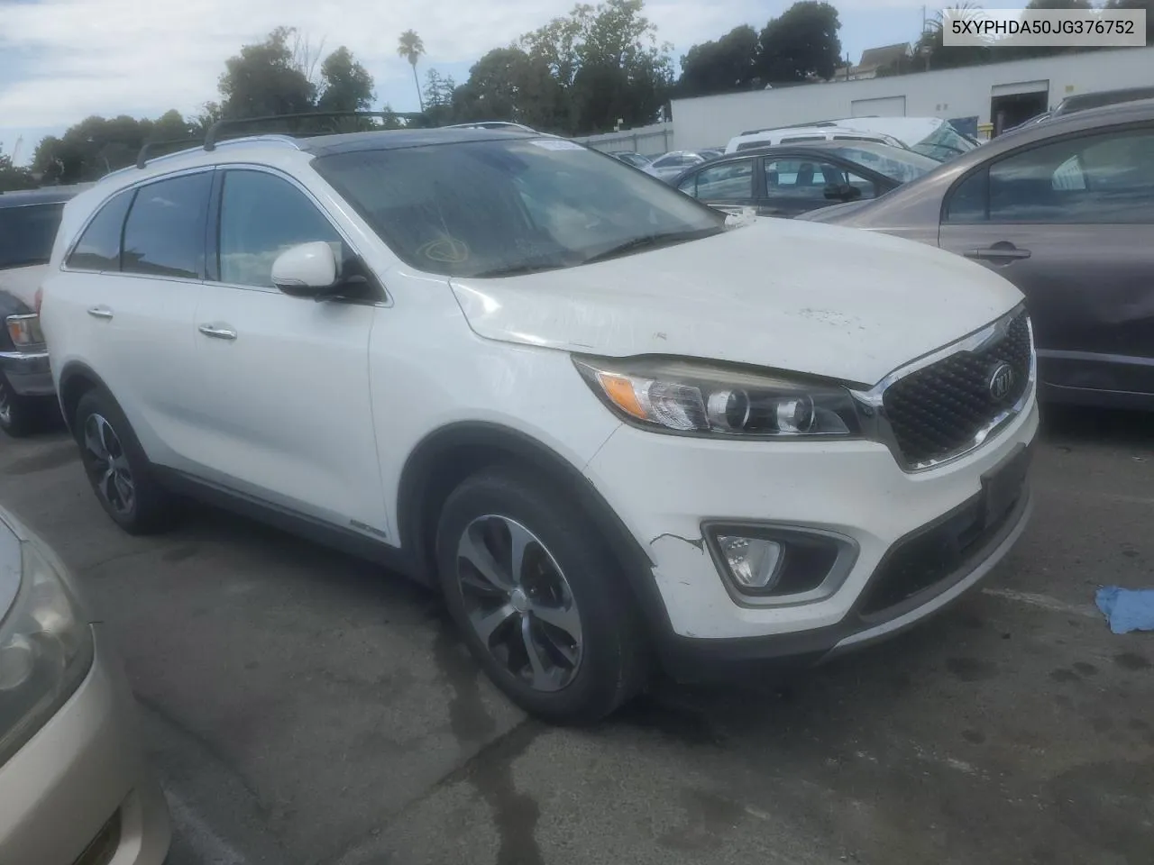 2018 Kia Sorento Ex VIN: 5XYPHDA50JG376752 Lot: 71272104