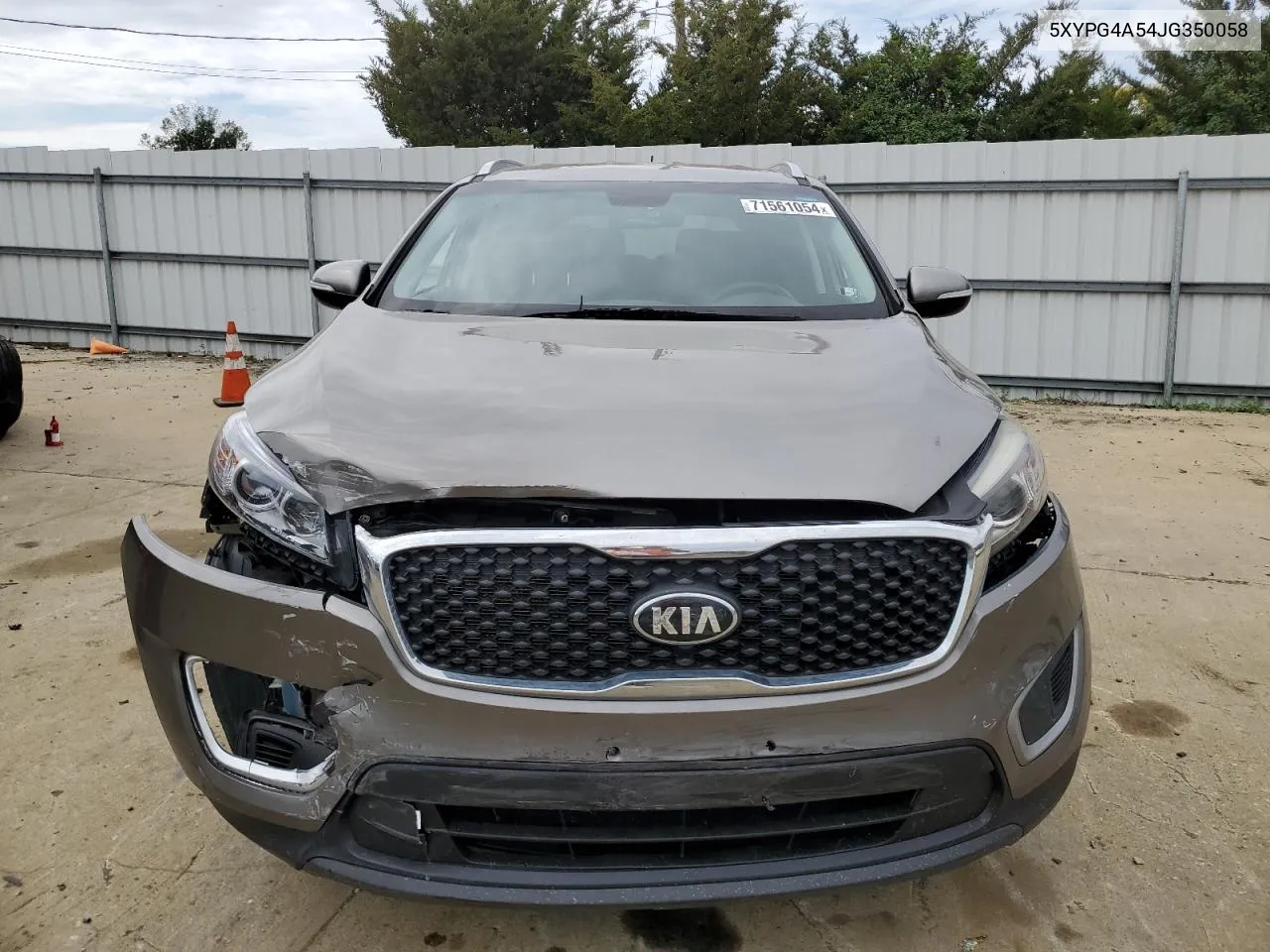 5XYPG4A54JG350058 2018 Kia Sorento Lx