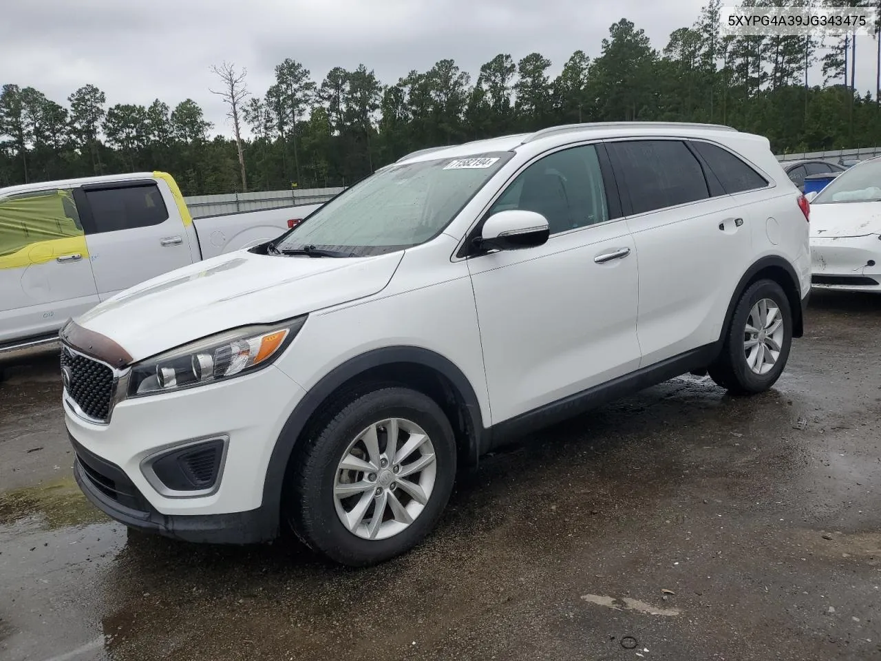 2018 Kia Sorento Lx VIN: 5XYPG4A39JG343475 Lot: 71582194