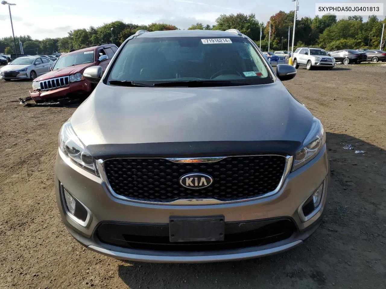 2018 Kia Sorento Ex VIN: 5XYPHDA50JG401813 Lot: 71916214