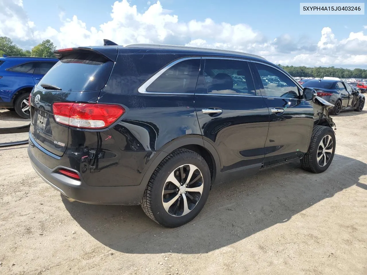 2018 Kia Sorento Ex VIN: 5XYPH4A15JG403246 Lot: 71918144