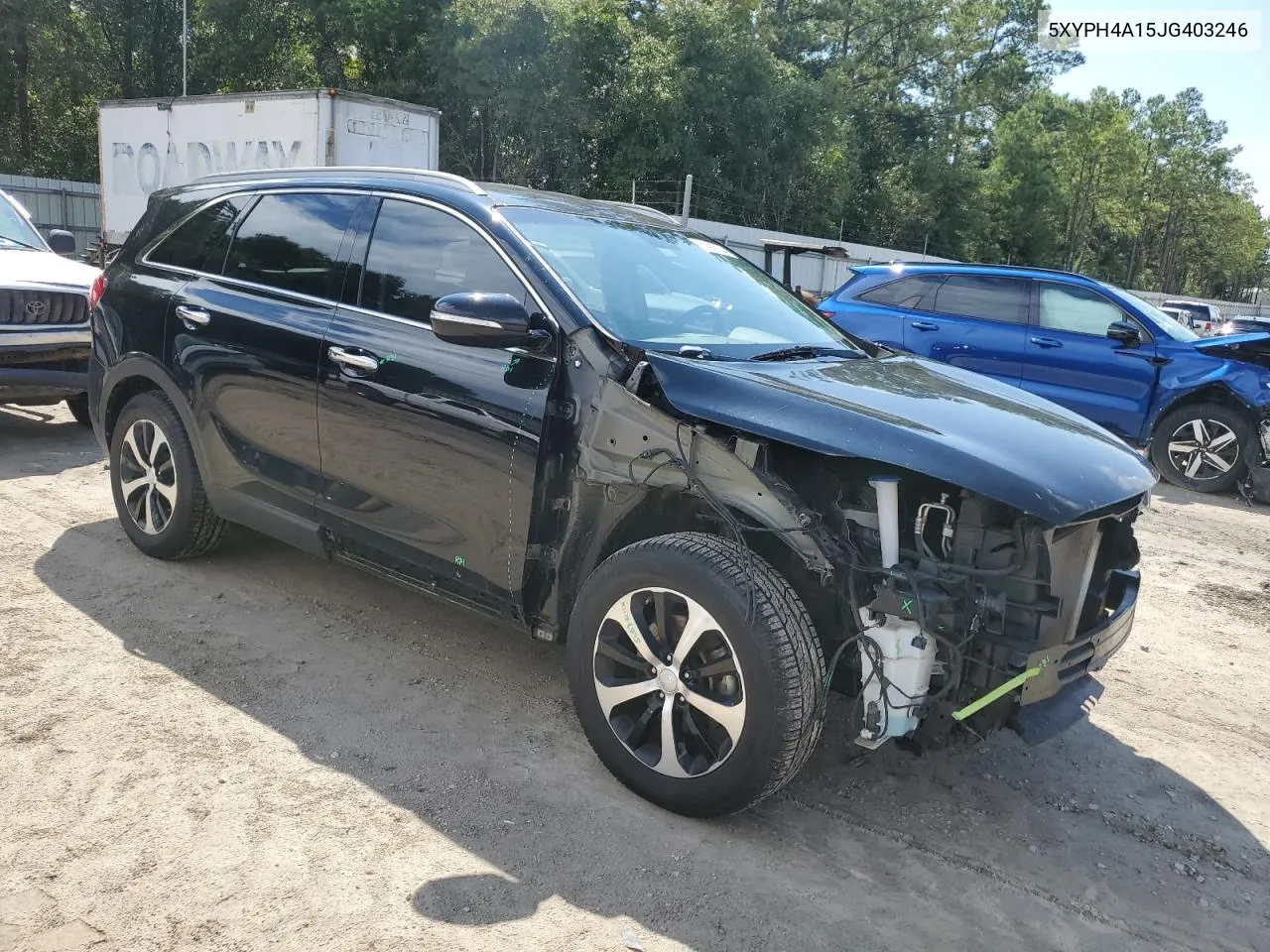 2018 Kia Sorento Ex VIN: 5XYPH4A15JG403246 Lot: 71918144