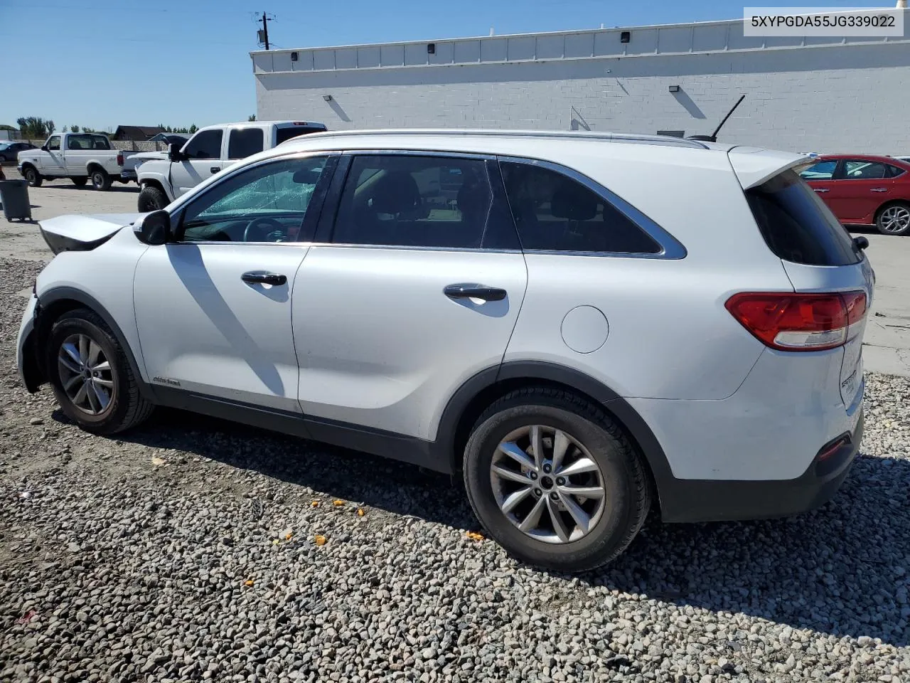 2018 Kia Sorento Lx VIN: 5XYPGDA55JG339022 Lot: 72084534