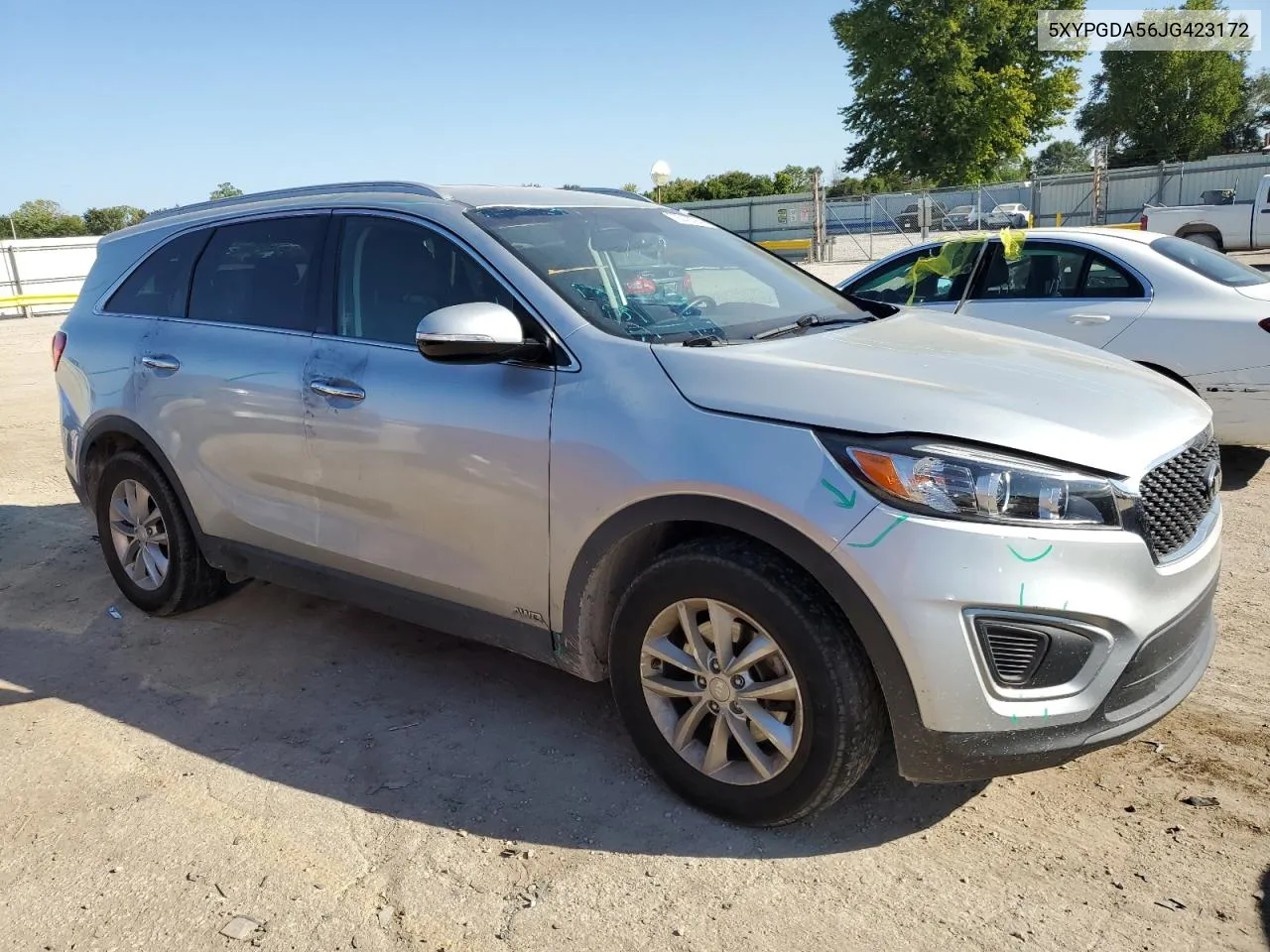 2018 Kia Sorento Lx VIN: 5XYPGDA56JG423172 Lot: 72218394