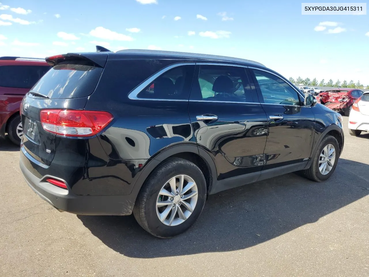 2018 Kia Sorento Lx VIN: 5XYPGDA30JG415311 Lot: 72442374