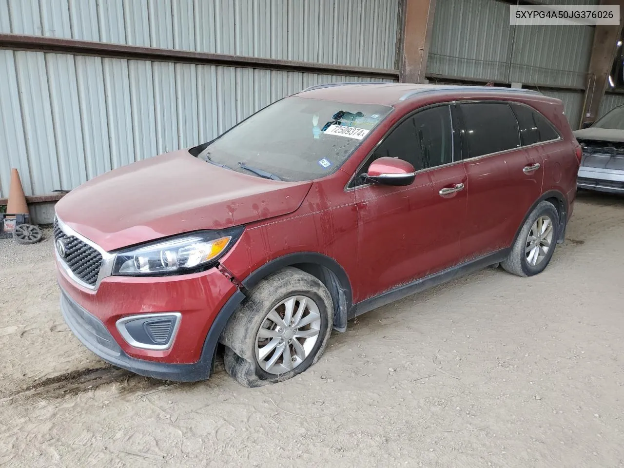 5XYPG4A50JG376026 2018 Kia Sorento Lx