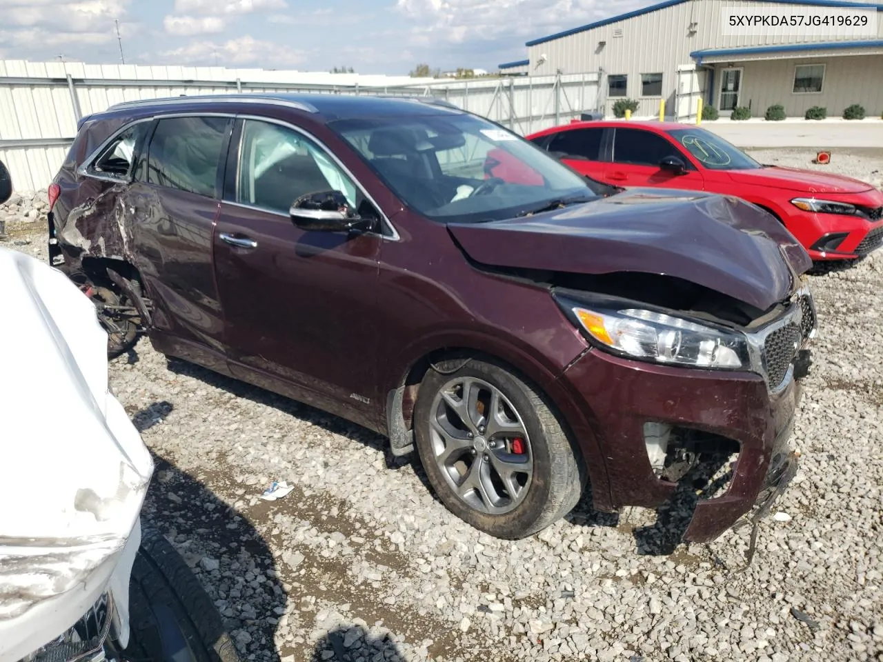 2018 Kia Sorento Sx VIN: 5XYPKDA57JG419629 Lot: 72584684