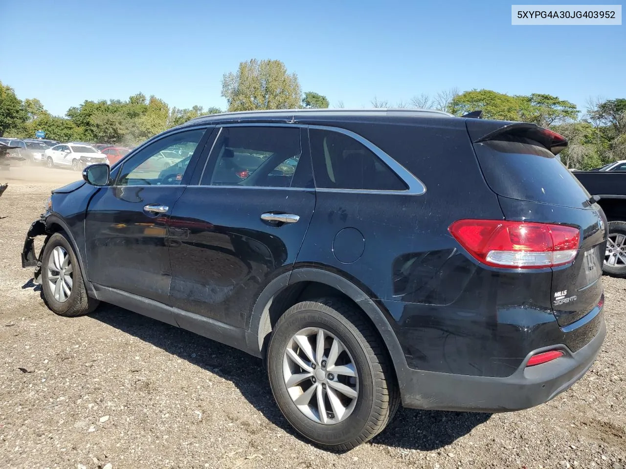 5XYPG4A30JG403952 2018 Kia Sorento Lx