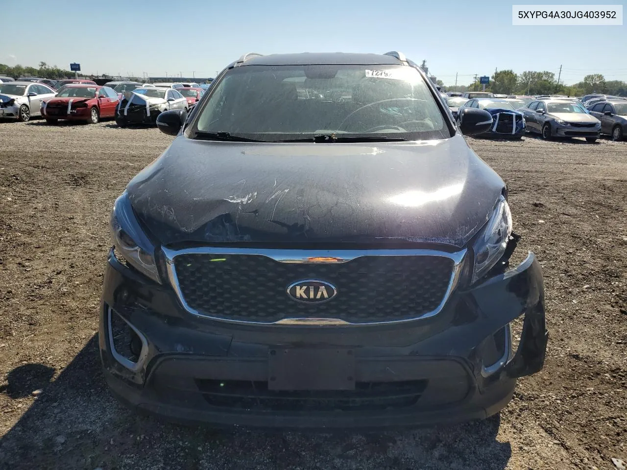 5XYPG4A30JG403952 2018 Kia Sorento Lx