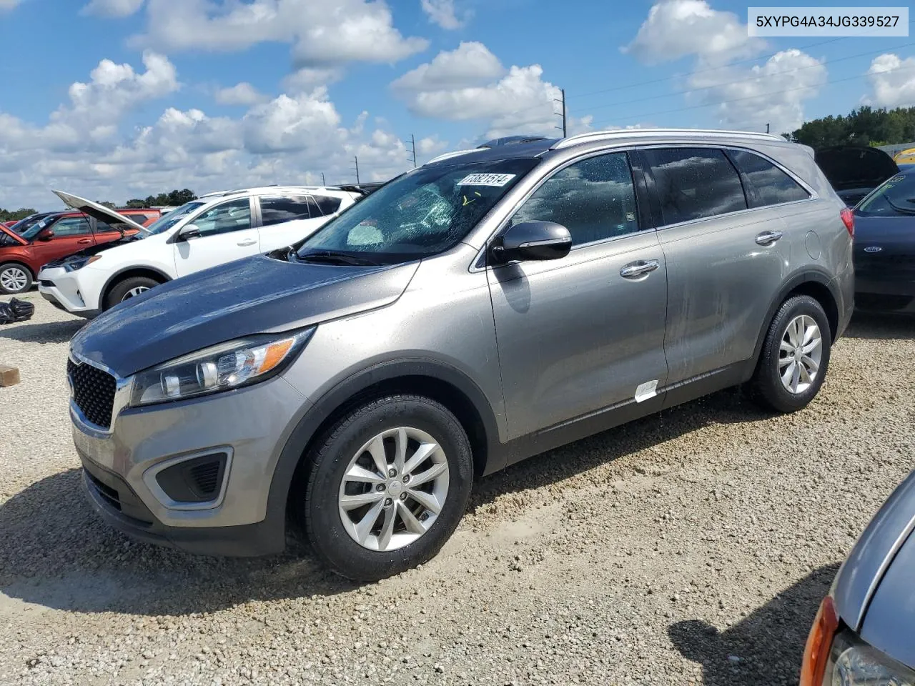 2018 Kia Sorento Lx VIN: 5XYPG4A34JG339527 Lot: 73821514