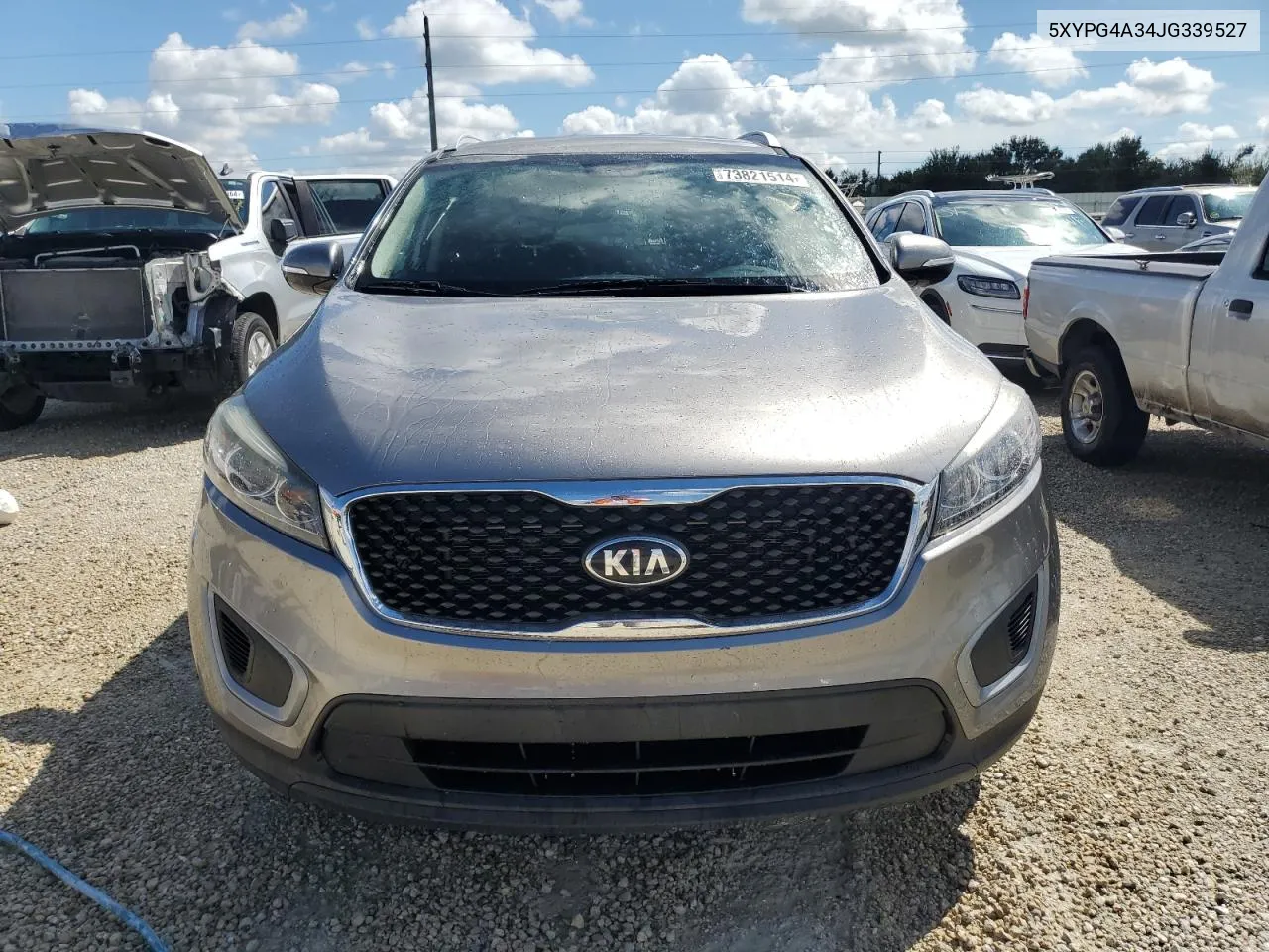 2018 Kia Sorento Lx VIN: 5XYPG4A34JG339527 Lot: 73821514