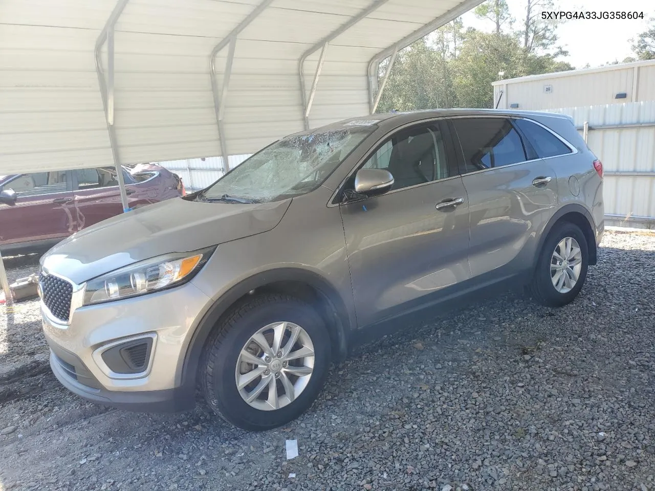 2018 Kia Sorento Lx VIN: 5XYPG4A33JG358604 Lot: 73970584